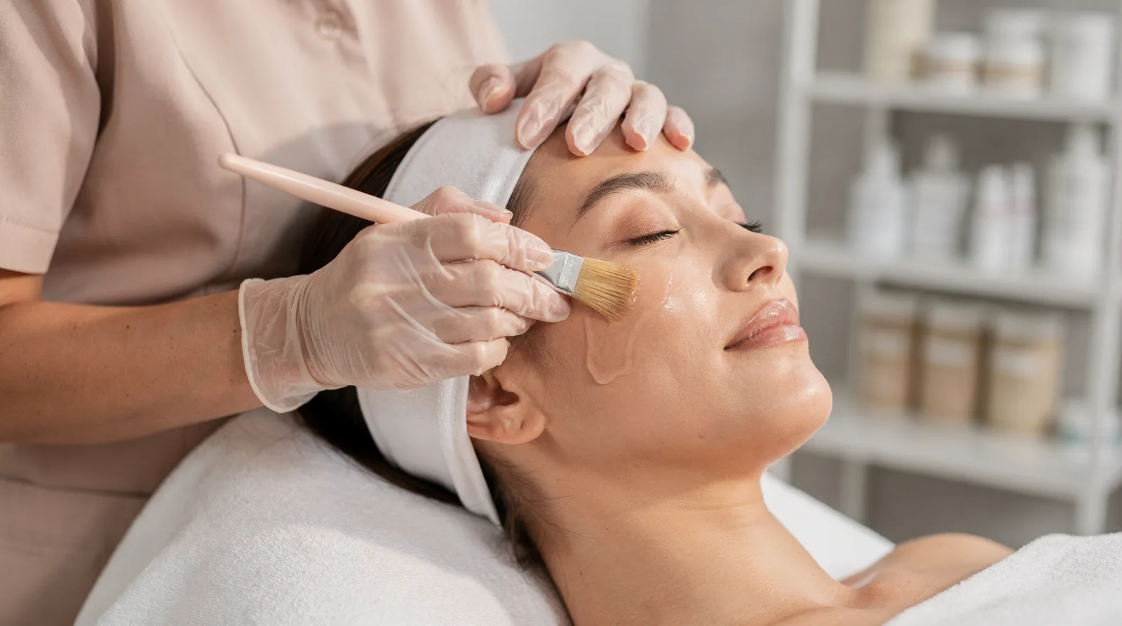 Microcurrent facial toning uses a gentle electric current to tighten and tone facial muscles as
