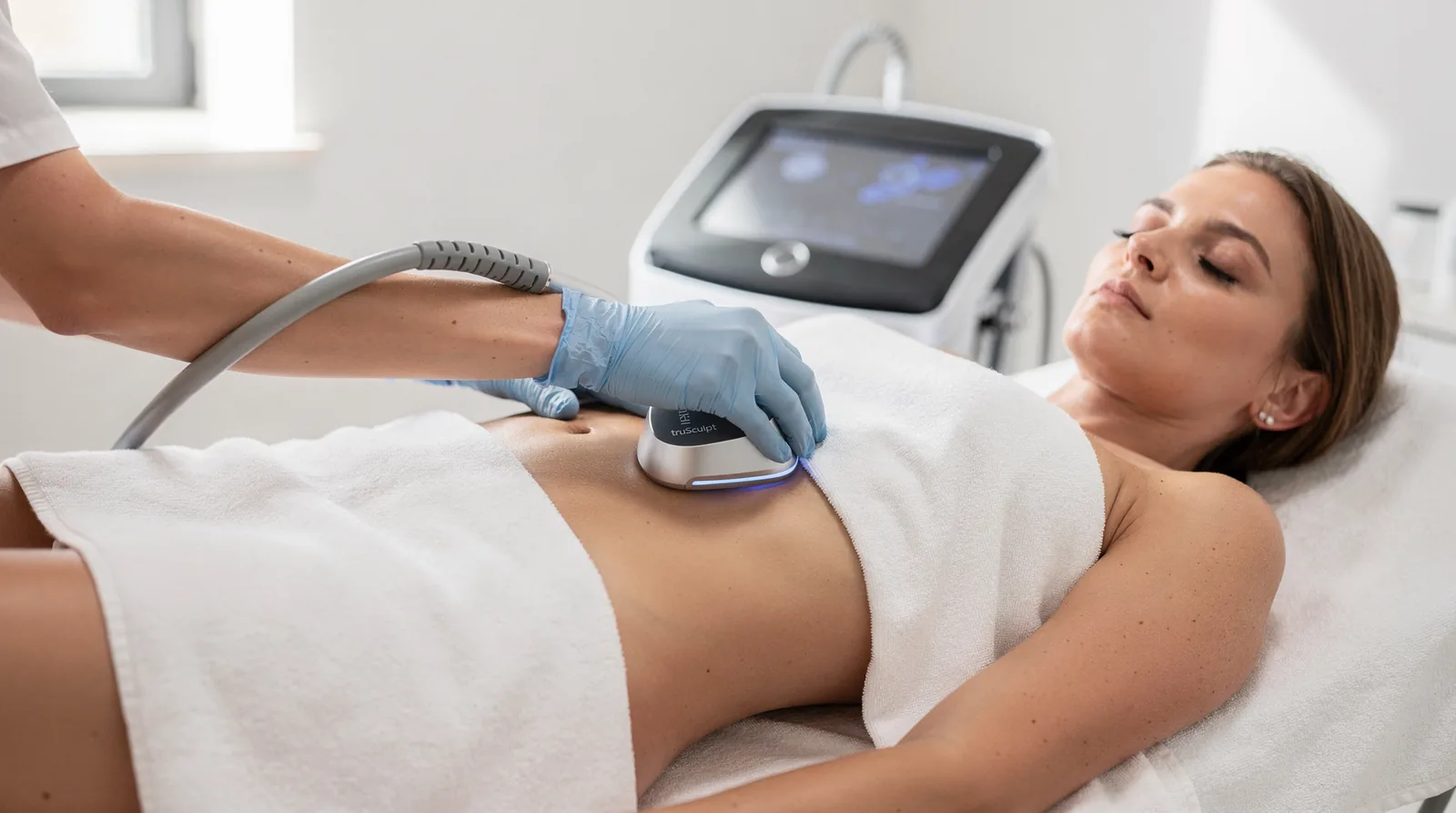 truSculpt iD technology also works to enhance muscle definition as part of the body contouring
